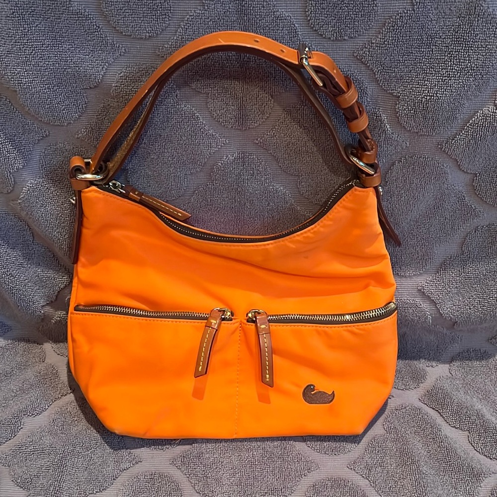 Dooney & Bourke Orange Nylon Shoulder Bag